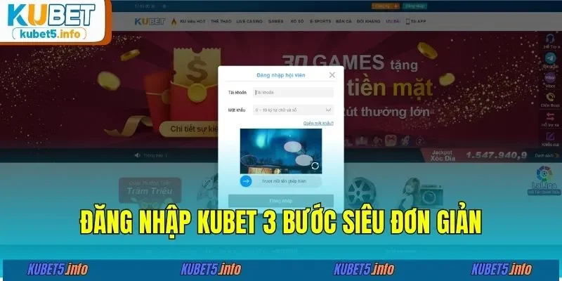 Đăng nhập KUBET88 3 bước siêu đơn giản